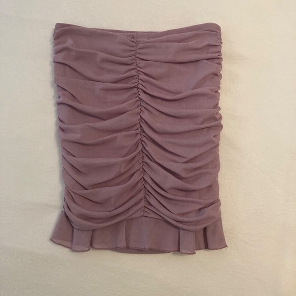 Forever 21 lilac mesh mini skirt - Picture 2 of 3